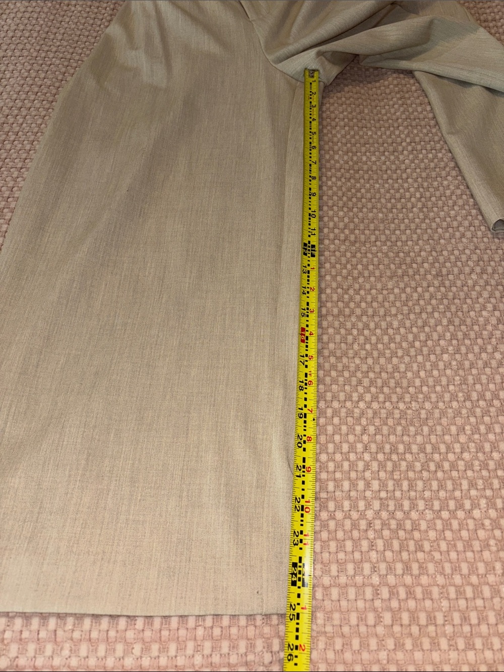 Nine West High-Waist Wide-Leg Pants - Beige size M - Picture 7 of 9